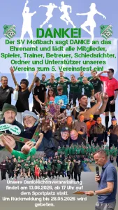 Herzliche Einladung zum Vereinsfest und zur Saisonabschlussfeier am 13. Juni