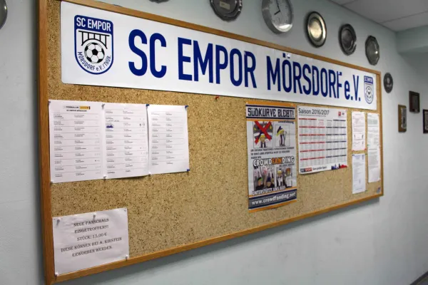 Test SC Empor Mörsdorf - SV Moßbach 2:7 (0:3)
