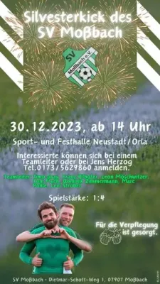SVM-Vereinsturnier als Silvestercup am 30.12.2023