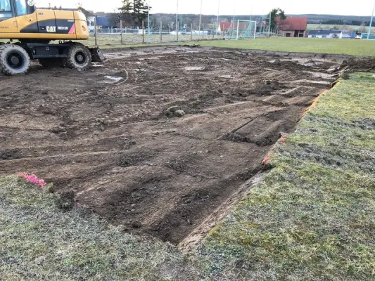 Bauprojekt Soccercourt im Jahr 2021